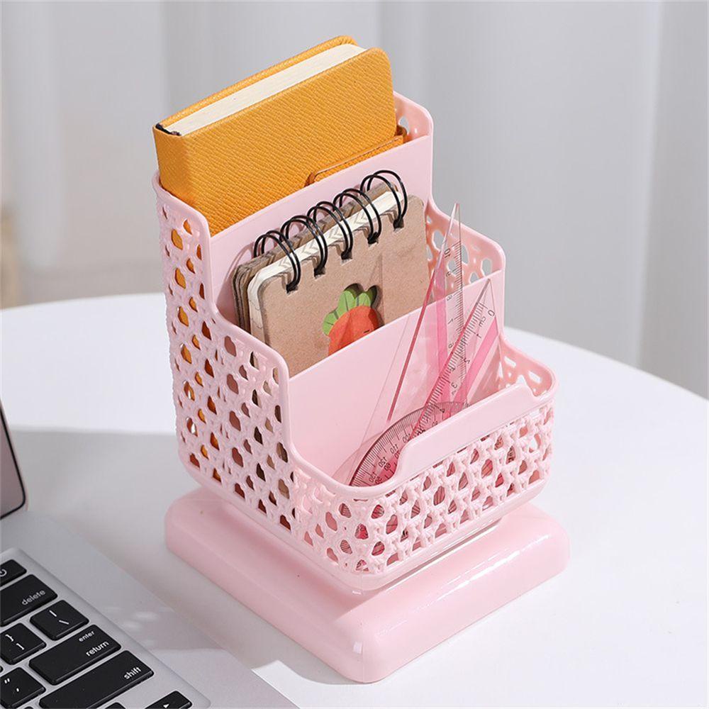 Lanfy Stationery Organizer Tiga Lapisan Wadah Kreatif Pen Bracket Pen Holders Rumah Make Up Brush Holder