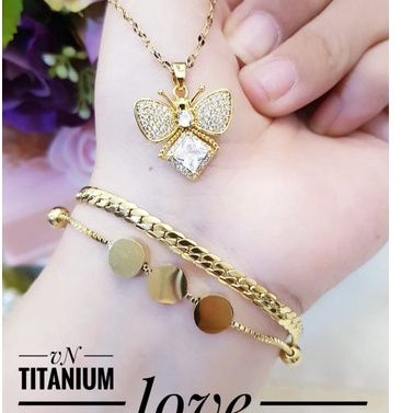 TiTanium set gelang kalung R47