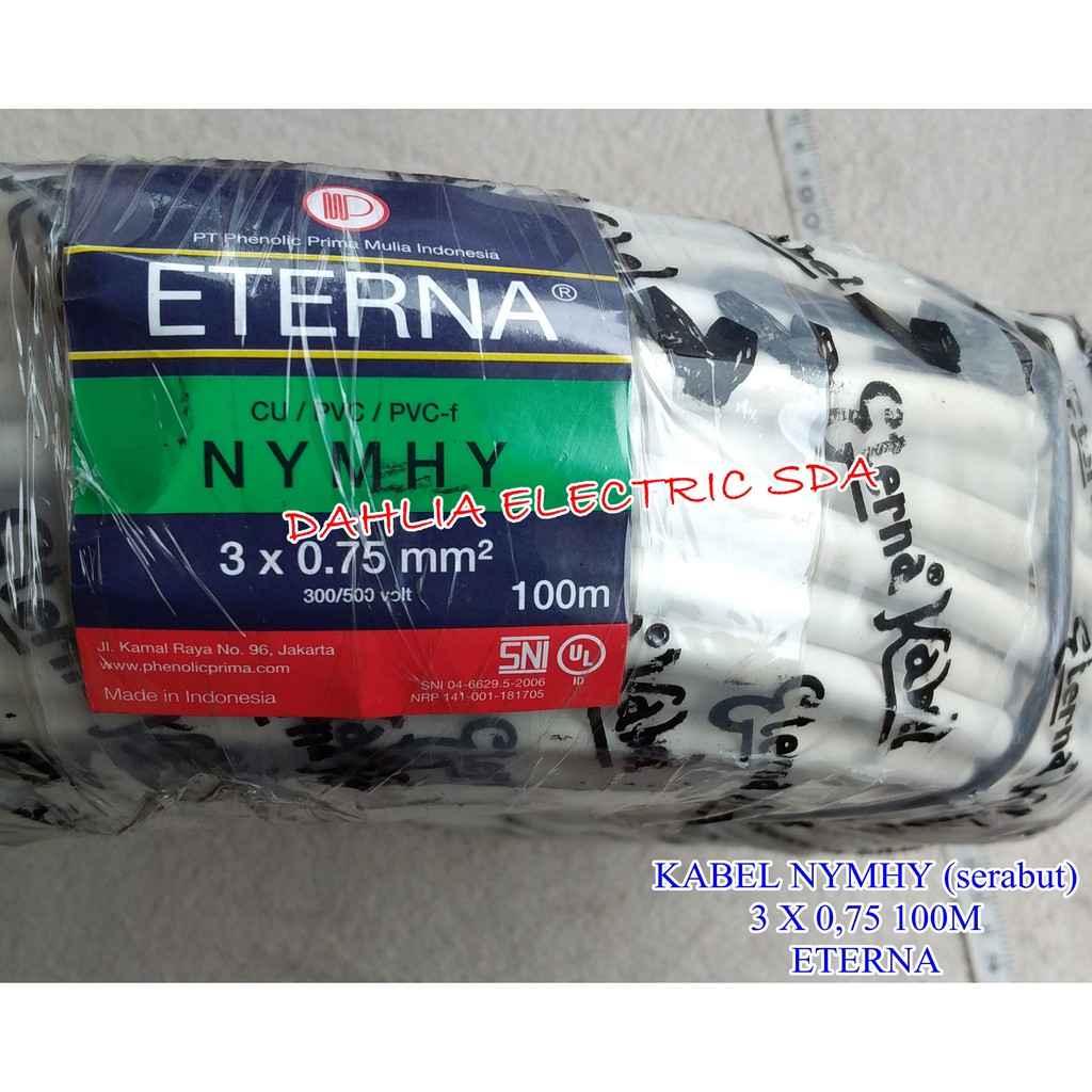 KABEL NYMHY (SERABUT) 3 X 0.75 100M ETERNA