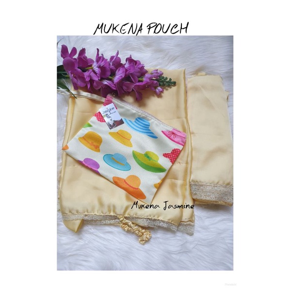 JASMINE MUKENA POUCH MUKENA ZARA SILK SATIN SILK PREMIUM