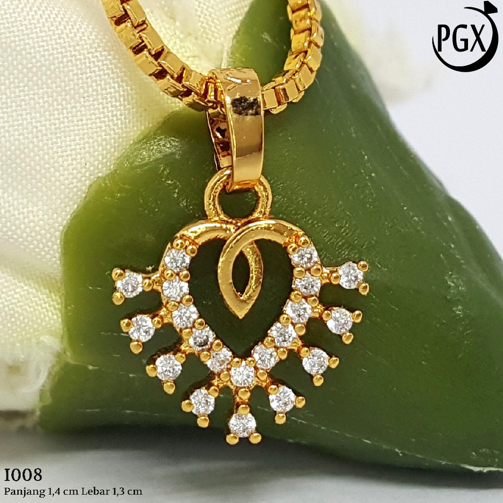 PGX Liontin Kalung Xuping Wanita Aksesoris Fashion Perhiasan Lapis Emas  - I008