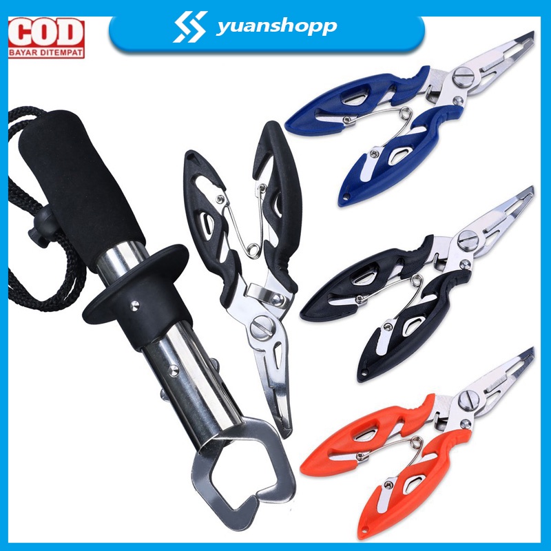 Pancing Scissor Fishing Pliers Fishing Clamp Fishing Pinset Tang Kail Pancing Gripper Tools