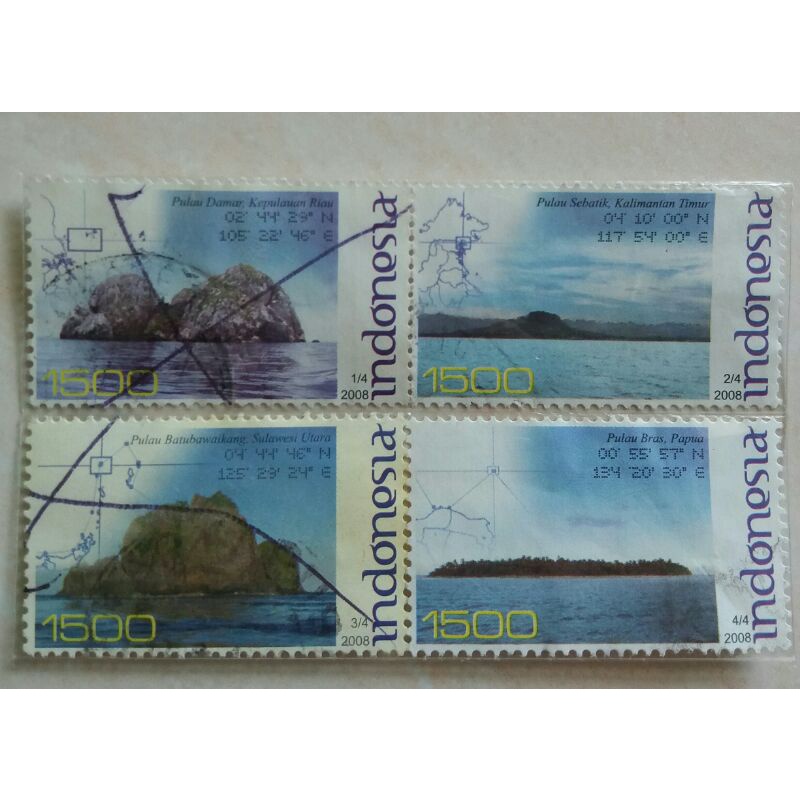 

Perangko Pulau - Pulau Kecil Terluar Tahun 2008 Set Lengkap 4pcs Used