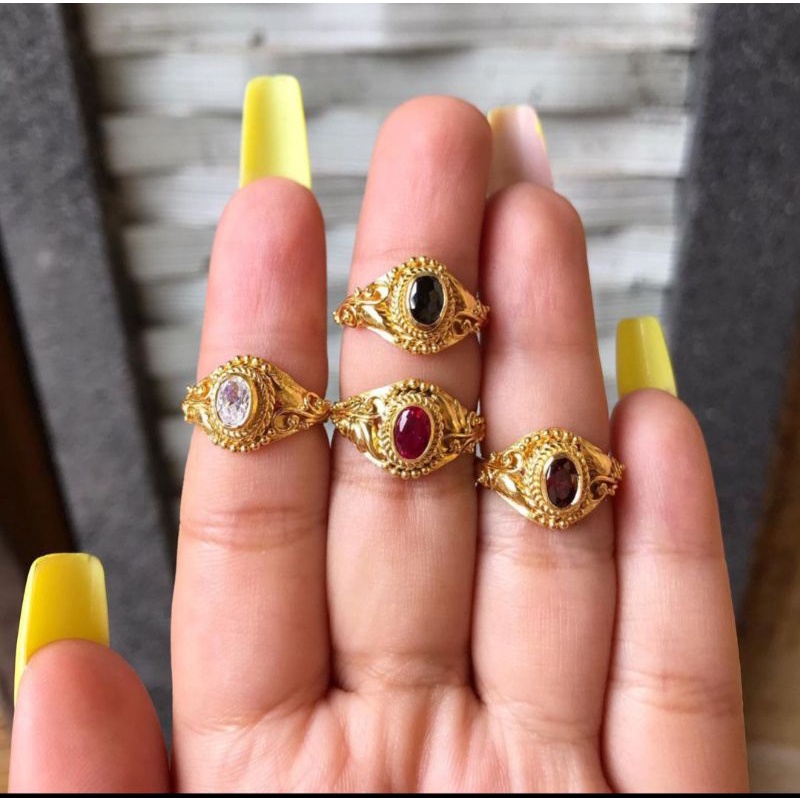 cincin dewasa motif ukir bali(perak)