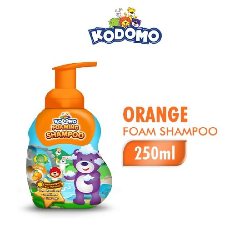 Kodomo Foam Shampoo 250 ml Strawberry/Orange