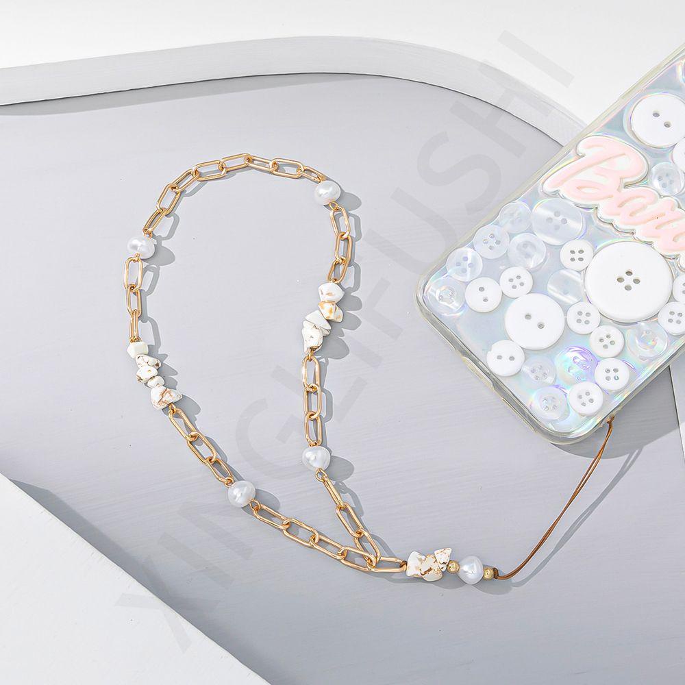 Quinton Strap Rantai Mutiara Aksesoris Handphone DIY