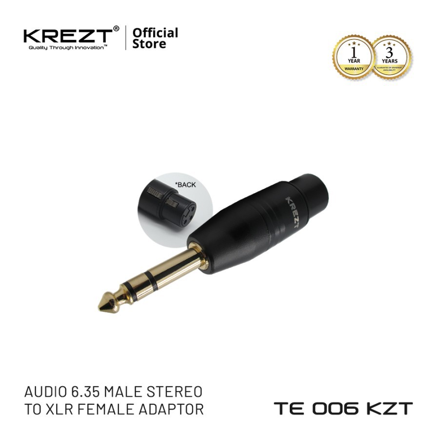 KREZT AUDIO XLR ADAPTOR TE 006 KZT FEMALE STEREO