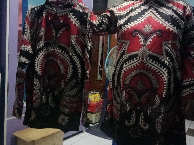 Couple Batik Tunik Terbaru Ready Tunik Jumbo Ld 120cm Sania Ruffle Batik Couple Ori Ndoro Jowi Dnt