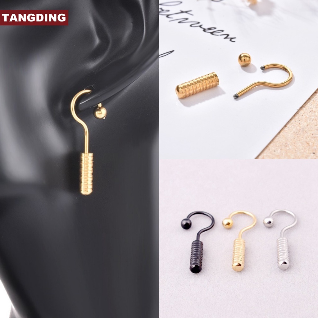 【COD Tangding】1PC Question Mark Shape Fashion Silver Black Gold Color Accessories Jewelry