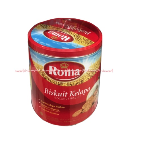 Roma Biskuit Kelapa Coconut Biscuit 450gr Biskuit Kue Roma Kelapa Roma Kaleng Romma