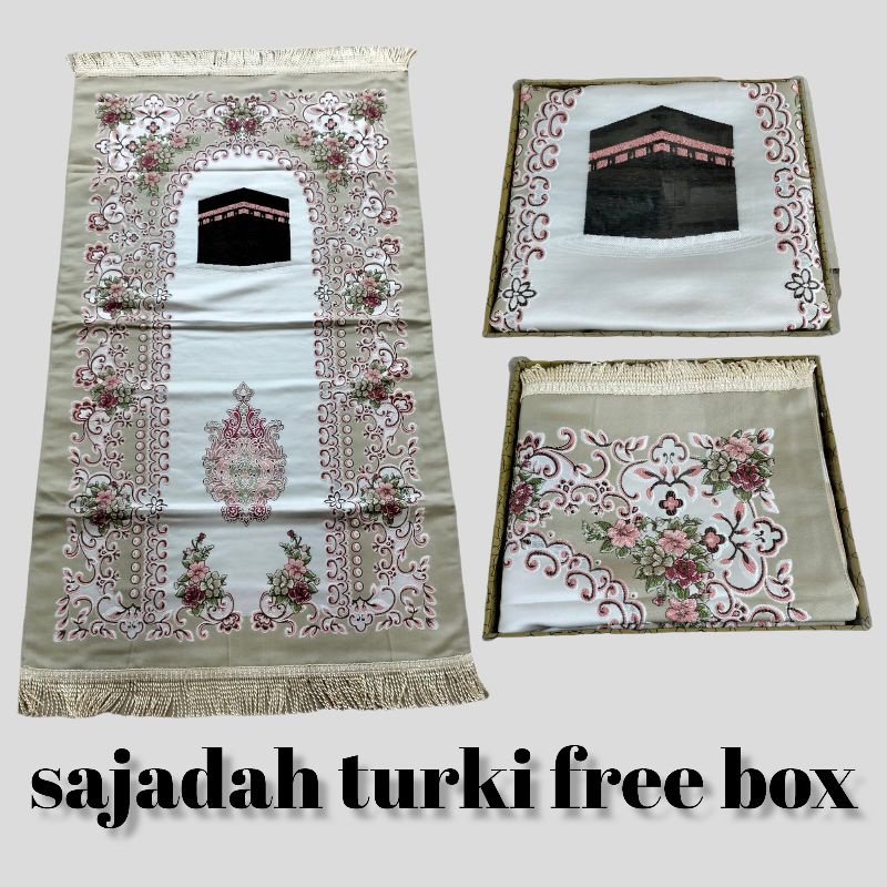 SAJADAH TURKI PREMIUM MOTIF KA'BAH