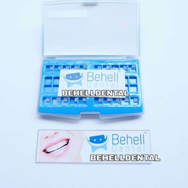 BRACKET BEHEL MINI CERAMIC CUTE CLEAR - Bracket Behel Permanen Perawatan Gigi Transparan Transfarant Transfaran Bening Ormaer - Braket Keramik Ceramik Keramic Original Behelldental