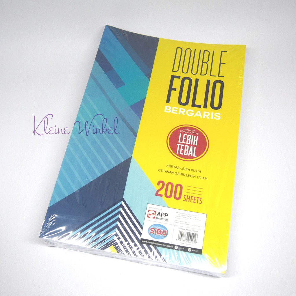 

Double Folio Bergaris SIDU 200 lembar
