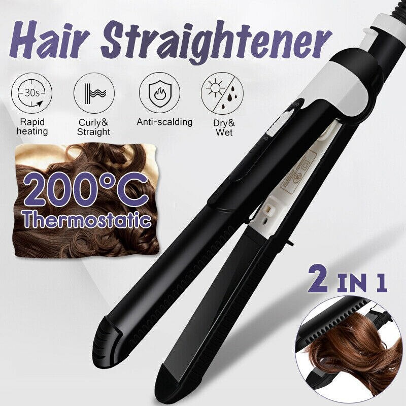 BRGUNIK Catokan Import Catok Rambut Hair Straightener Catokan 2in1 Lurus Dan Curly R363