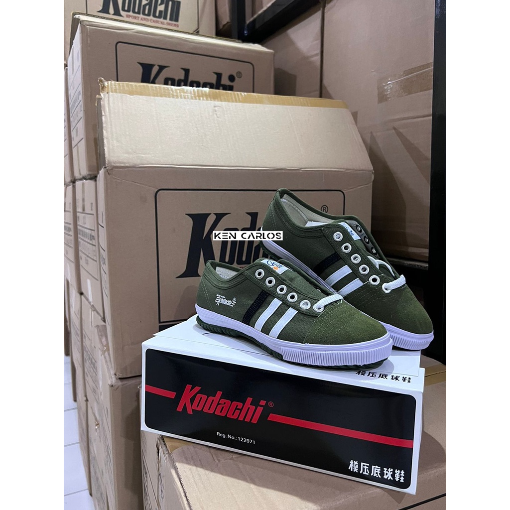 SEPATU CAPUNG KODACHI  8175 HIJAU ARMY ORIGINAL Sneakers Canvas Pria Wanita (unisex) / SEPATU KODACH