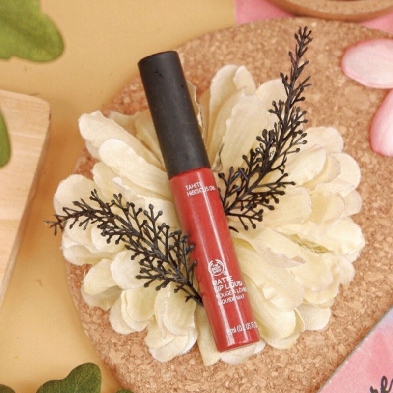 The Body Shop Lip Liquid Matte Tahitian Hibiscus | fluvy