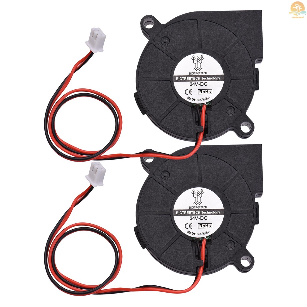 BIGTREETECH 5015 Cooling Fan 50x50x15mm 12V/24V Brushless Fan Blower Fan 2-Pin Connector for 3D Printer Parts