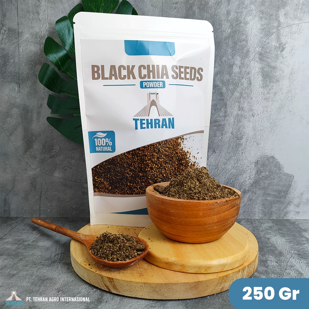 

Black Chia Seeds Powder - Tepung Biji Chia Hitam - 250 gr