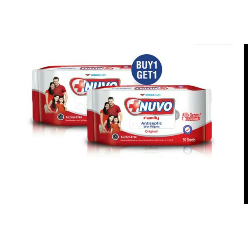 NUVO Wipes Antiseptic 2 x 50 s