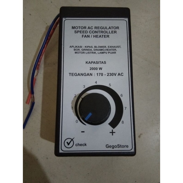 Pengatur kecepatan dimmer ac 2000watt