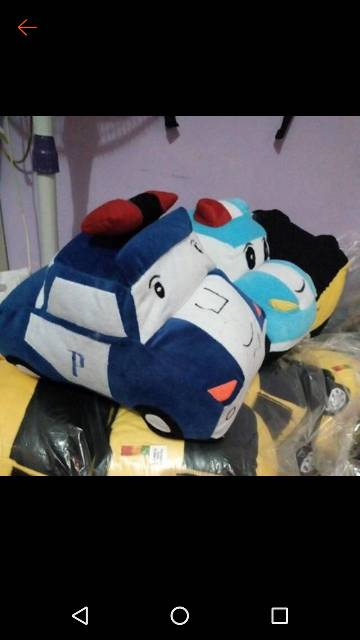 Boneka poli teman robocar bantal poli