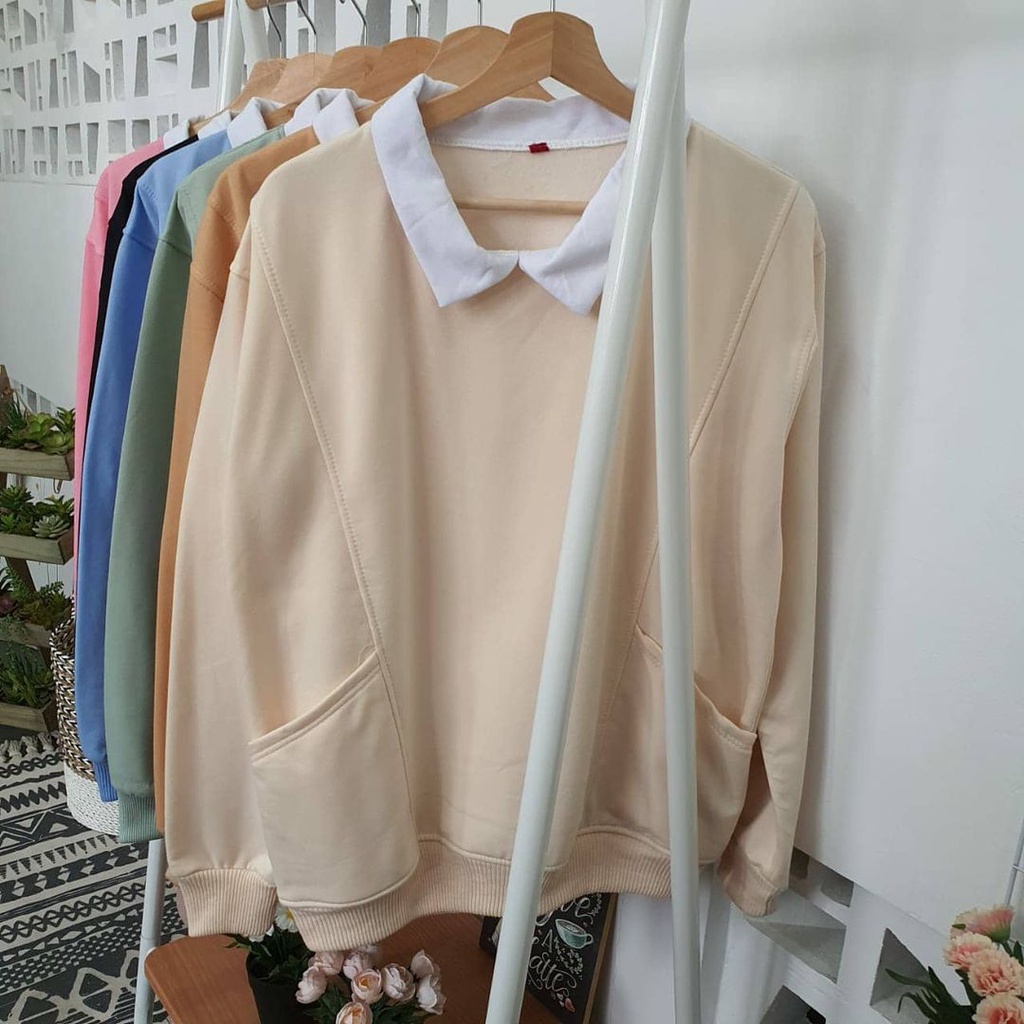 Arss Store - Sweater Kerah LUTHEST OVERSIZE Sweater Wanita Sweater Pria Sweater Oversize Sweater Kerah Polos Sweater Kerah-1