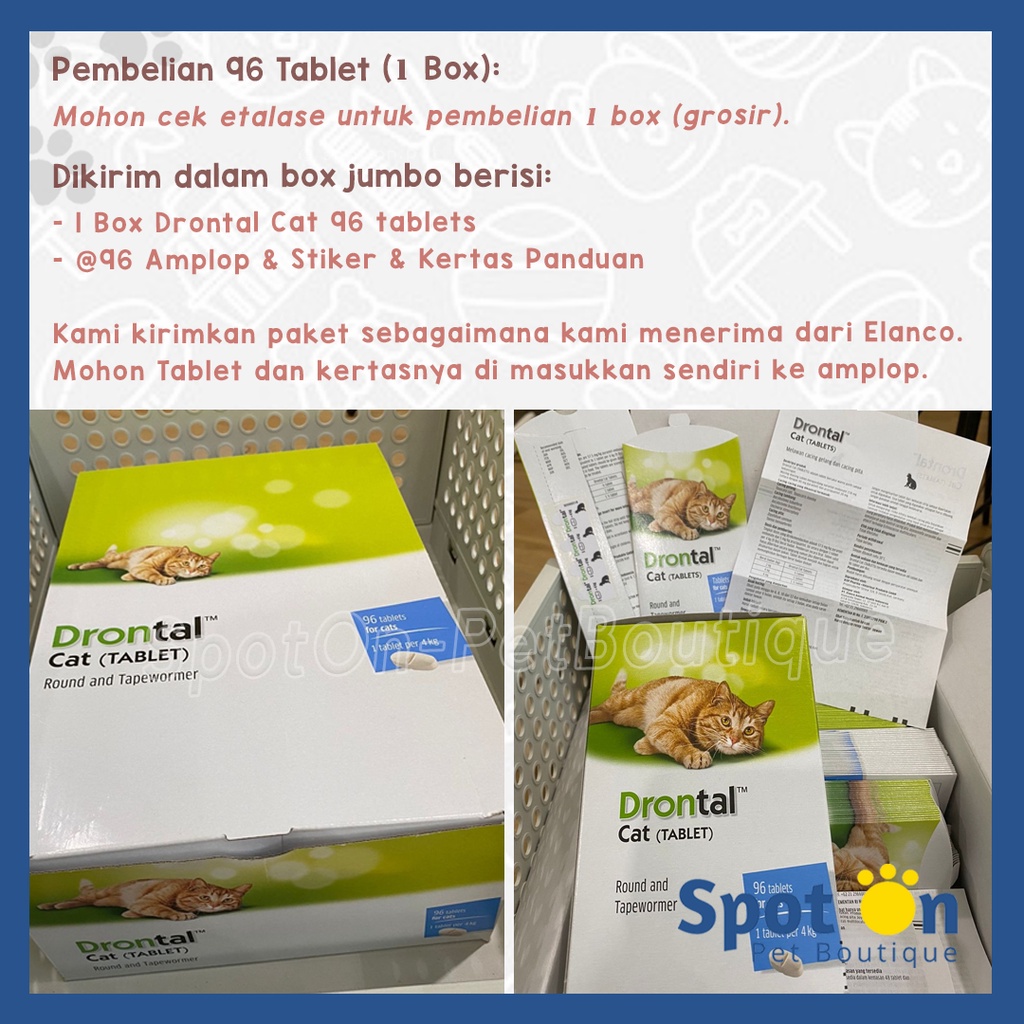 Drontal Cat Obat Cacing Kucing Exp 2027 | Drontal Kucing | Obat Cacing Drontal Elanco