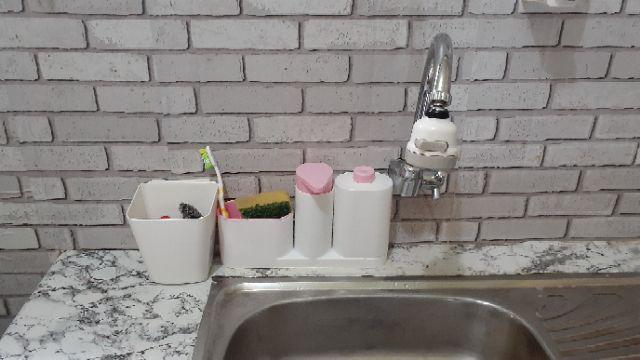 Dispenser Sabun Cuci Tangan Dan Cuci Piring Sink Organizer