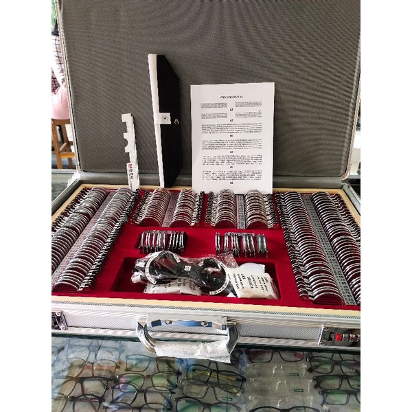 Trial lens -20 C-6 koper aluminium ring besi (instrumen kacamata/ alat optik import)