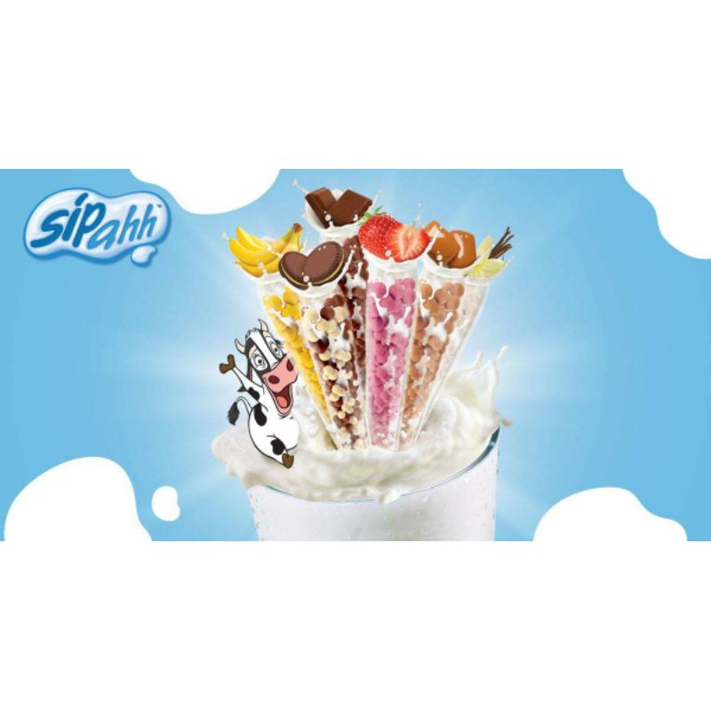 Sipahh Fun Straw pack 1's / sedotan susu unik pemberi rasa Sipah