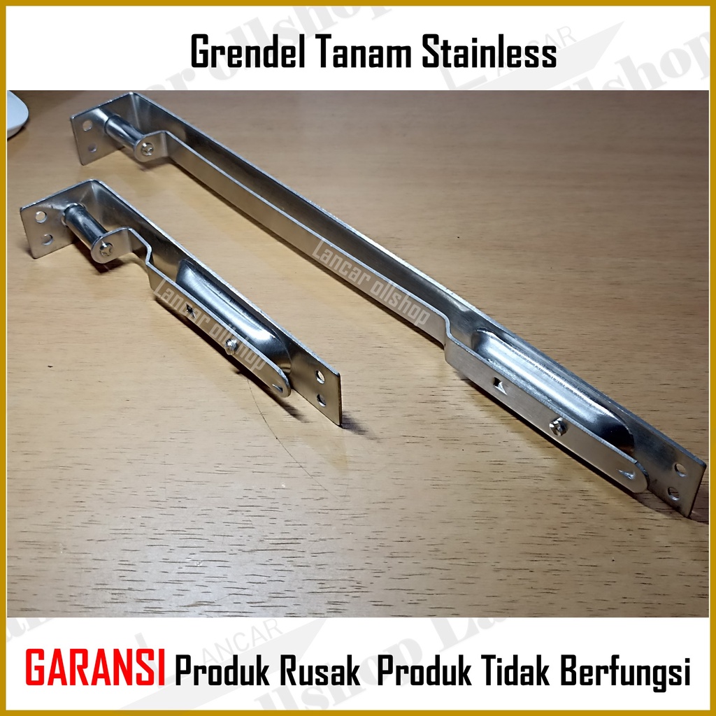 Slot Pintu / Grendel Tanam Stainless 6+10/ Grendel Tanam Pintu