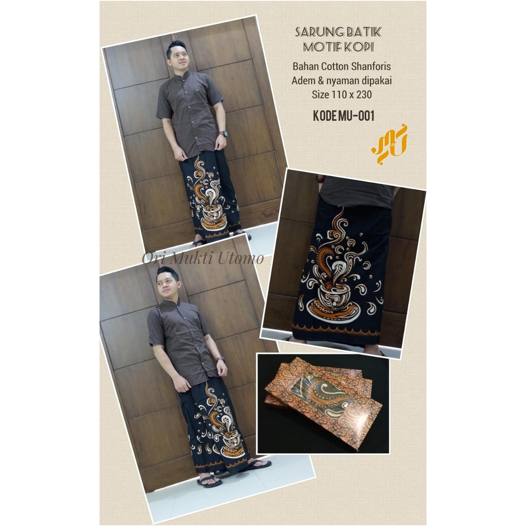 Batik Solo Sarung Batik PRIA SOLO MODERN PREMIUM Kopi MU 001 Mukti Utomo GURDO KOSONG BUTO IRENG LARKA YODHA TUMPAL PUTIH MUKTIJIWO BURUJA SUJIWO WIRYASOGAN JOYO ABSTRAK KERIS LASEM ANANTHA GIANDRA ARCHANDRA KAMAJAYA BATIK SOLO AMANAH BATIKSOLOAMANAH