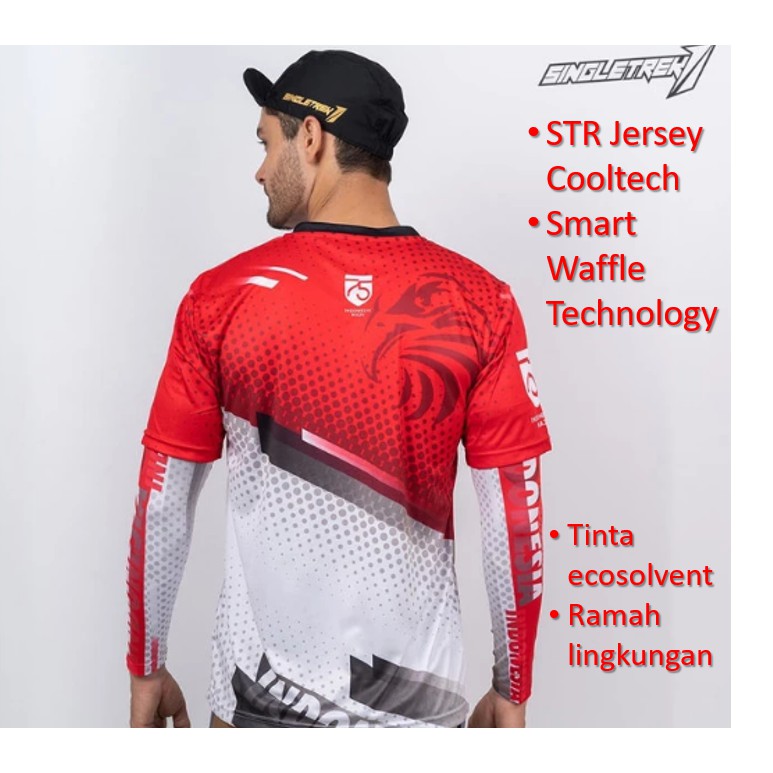 BAJU SEPEDA MTB JERSEY SEPEDA TIMNAS indonesia STR Cooltech
