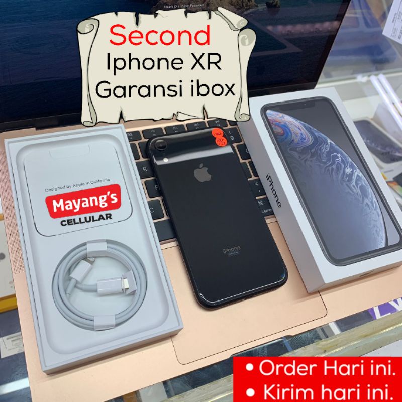 Iphone xr 128gb  black second ibox mulus fullset