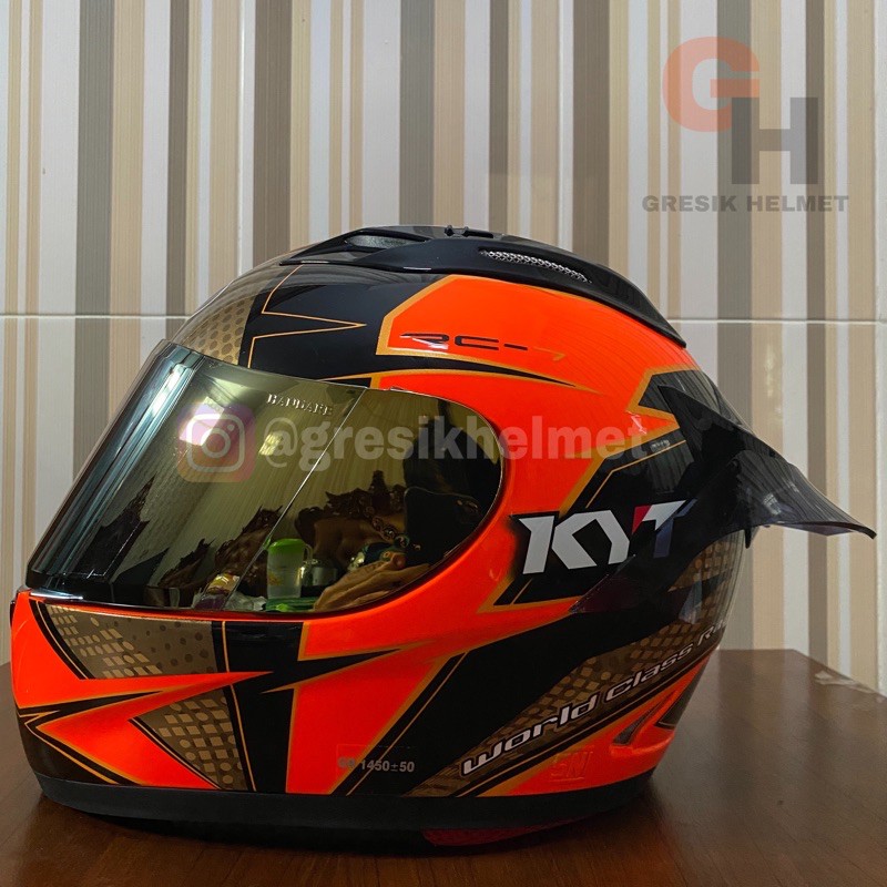 KYT RC7 SERI 16 BLACK ORANGE | HELM KYT RC7 SERI 16 BLACK RED | HELM KYT RC7 SERI 16 | HELM KYT RC7
