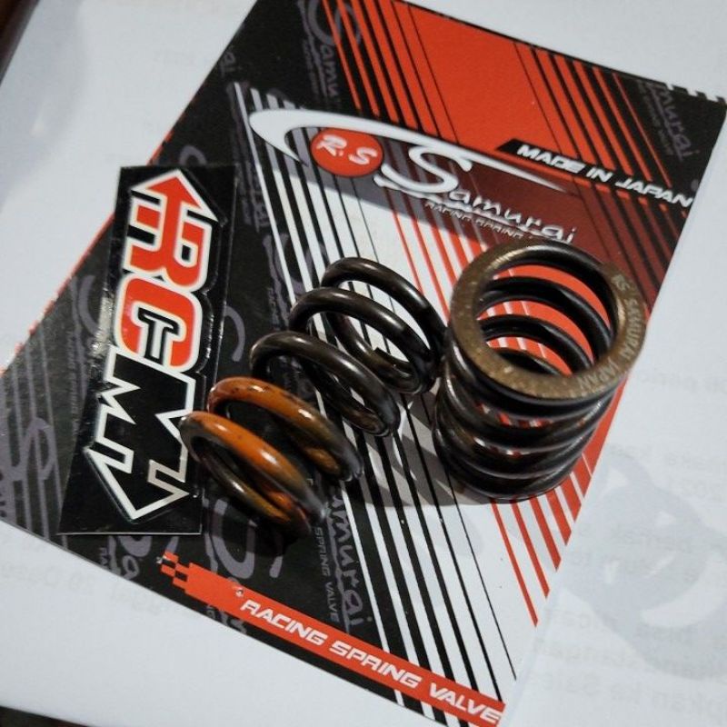 RACING VALVE PIR PER SPRING KLEP KELEP BEBEK MATIC JEPANG JAPAN AHRS ORI UK 32MM 32 MM UMA UNIVERSAL MOTOR JUPITER Z VEGA MIO BEAT VARIO DLL 32MM 32 MM PANJANG REAL 31.5MM 31.5 MM ORIGINAL SAMURAI UMA AHRS SMS R2 ASLI