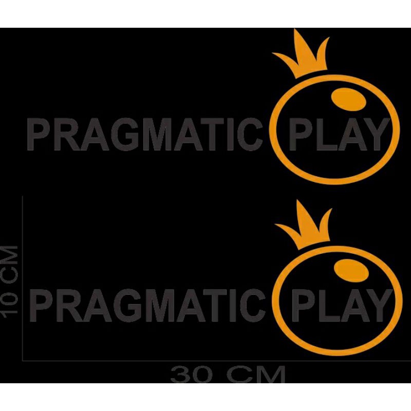 stiker Cutting PRAGMATIC PLAY, stiker PragmatIc Play buat motor