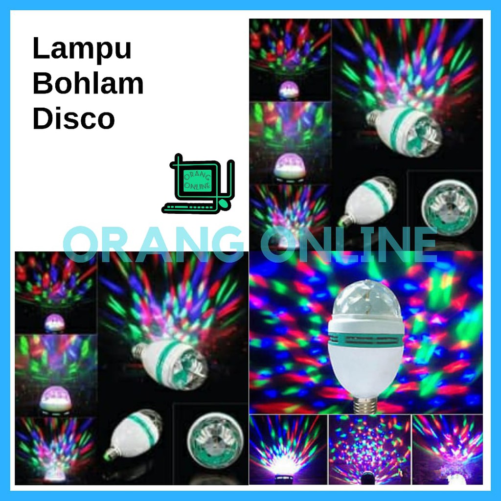Lampu disco bohlam lampu disco putar
