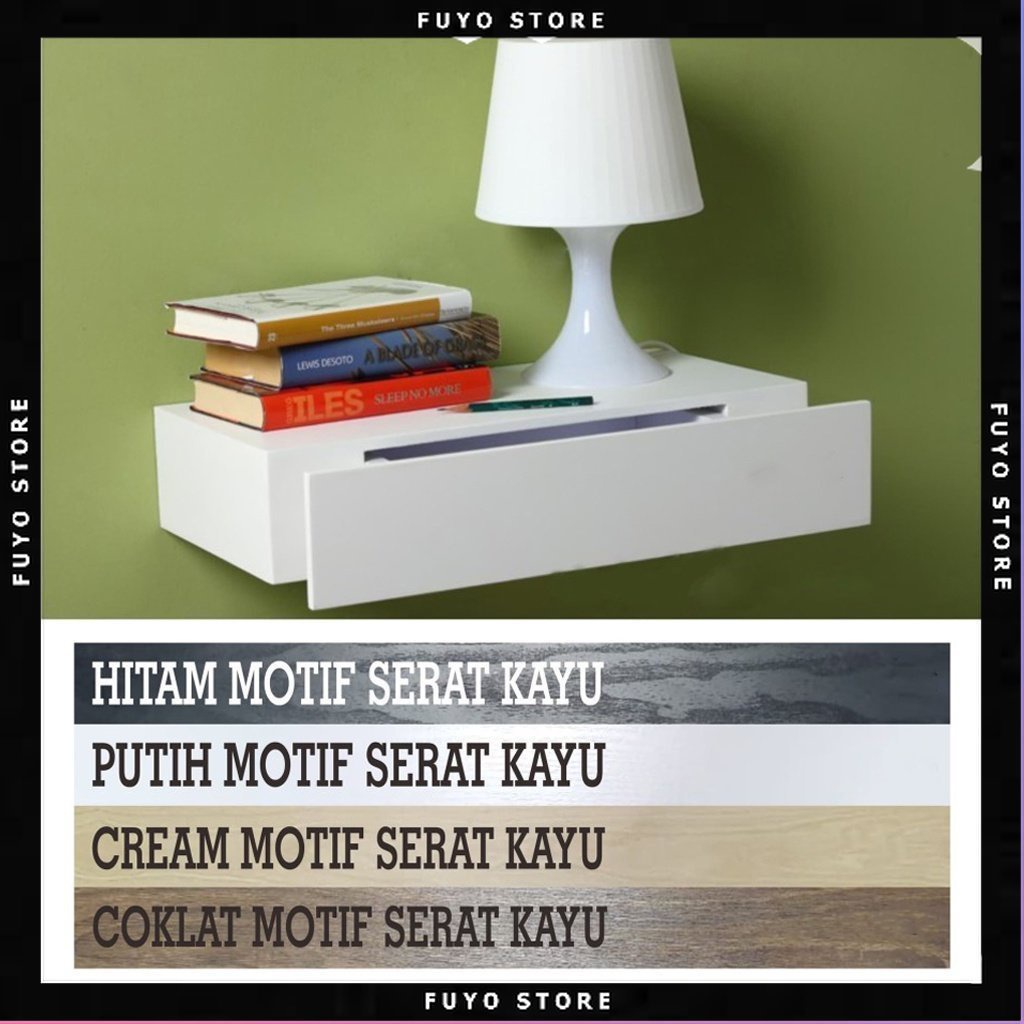 CMRAL - Ambalan Laci Melayang / Ambalan Laci Serbaguna / Rak Ambalan Laci Minimalis / Rak Gantung / 