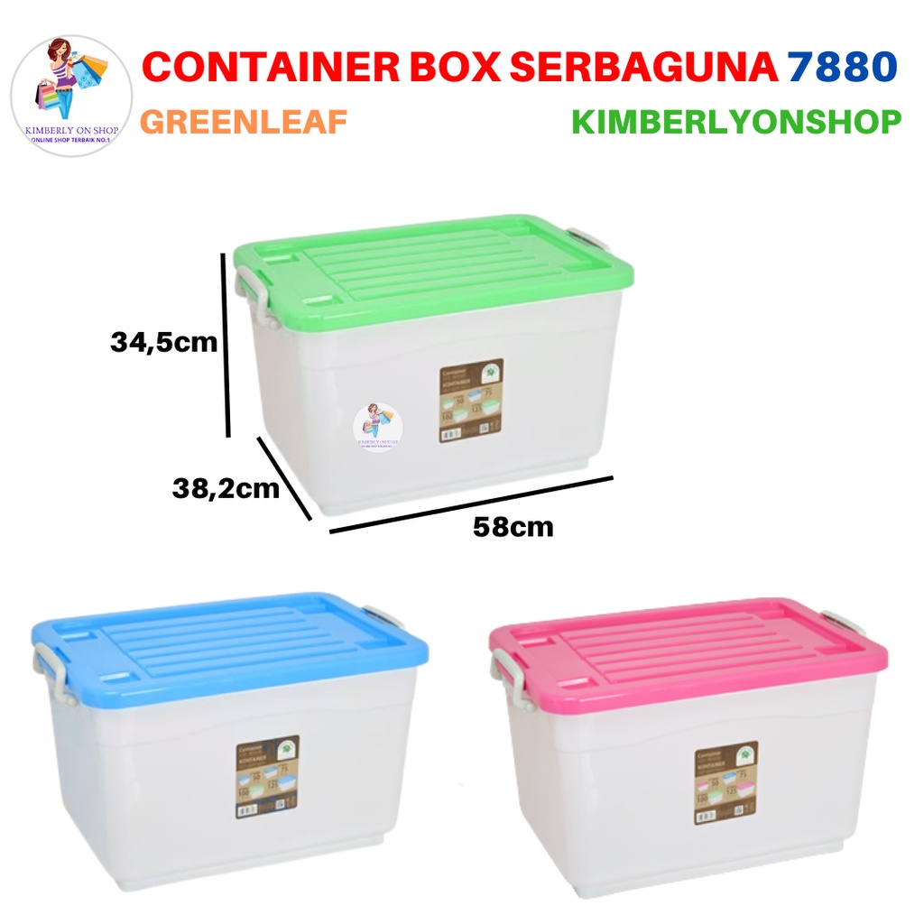 Container Box 50 Liter 7880 Green Leaf