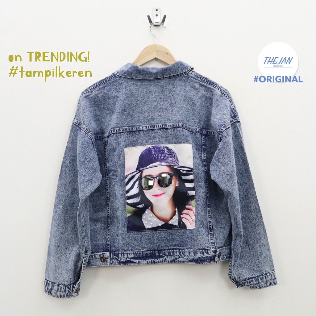 Oversize nala agni jacket jeans wanita by Genijeans