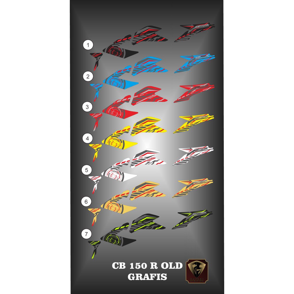 Decal Stiker Sticker Striping list old CB 150 r grafis