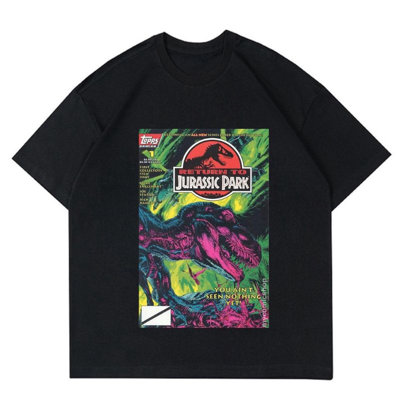 KAOS VINTAGE JURASSIC PARK | T-SHIRT BAJU MOVIE FILM VINTAGE JURASSIC PARK | BAJU DINOSAURUS