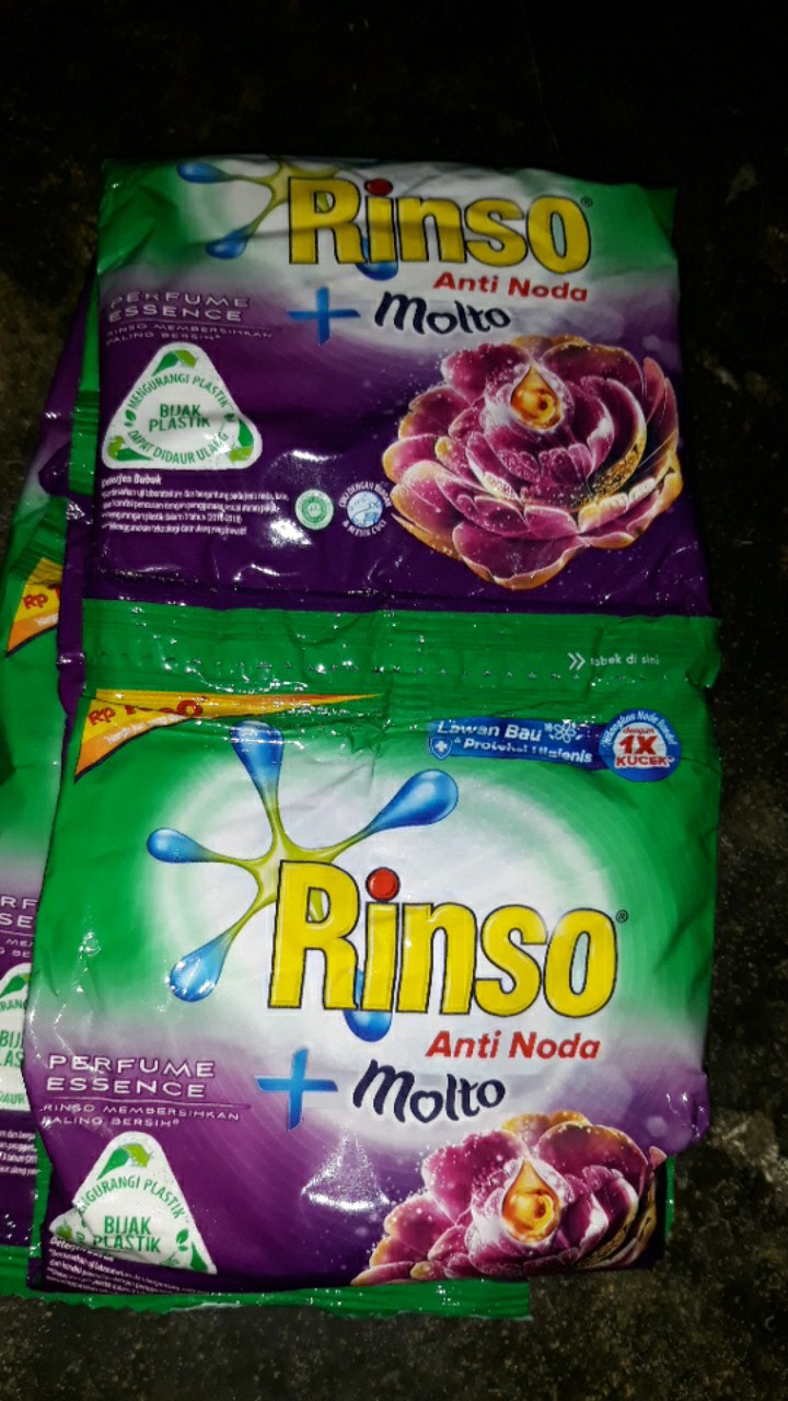 (6pc) Sabun Cuci Pakaian Rinso Bubuk Sachet / Renceng