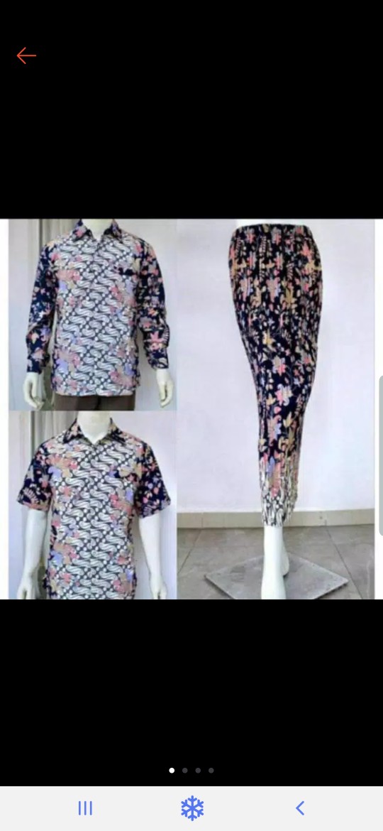 Couple Batik Dan Rok Plisket/batik Couple/couple Batik/kemeja Batik/batik Anak/rok Plisket