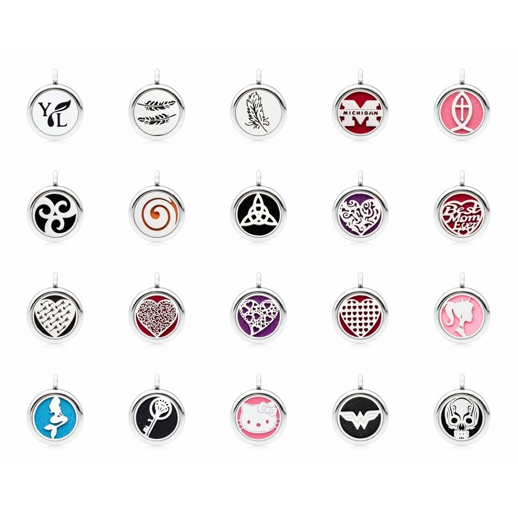 Kalung diffuser Locket perfume aromatheraphy - pendant essential oil aromatherapy