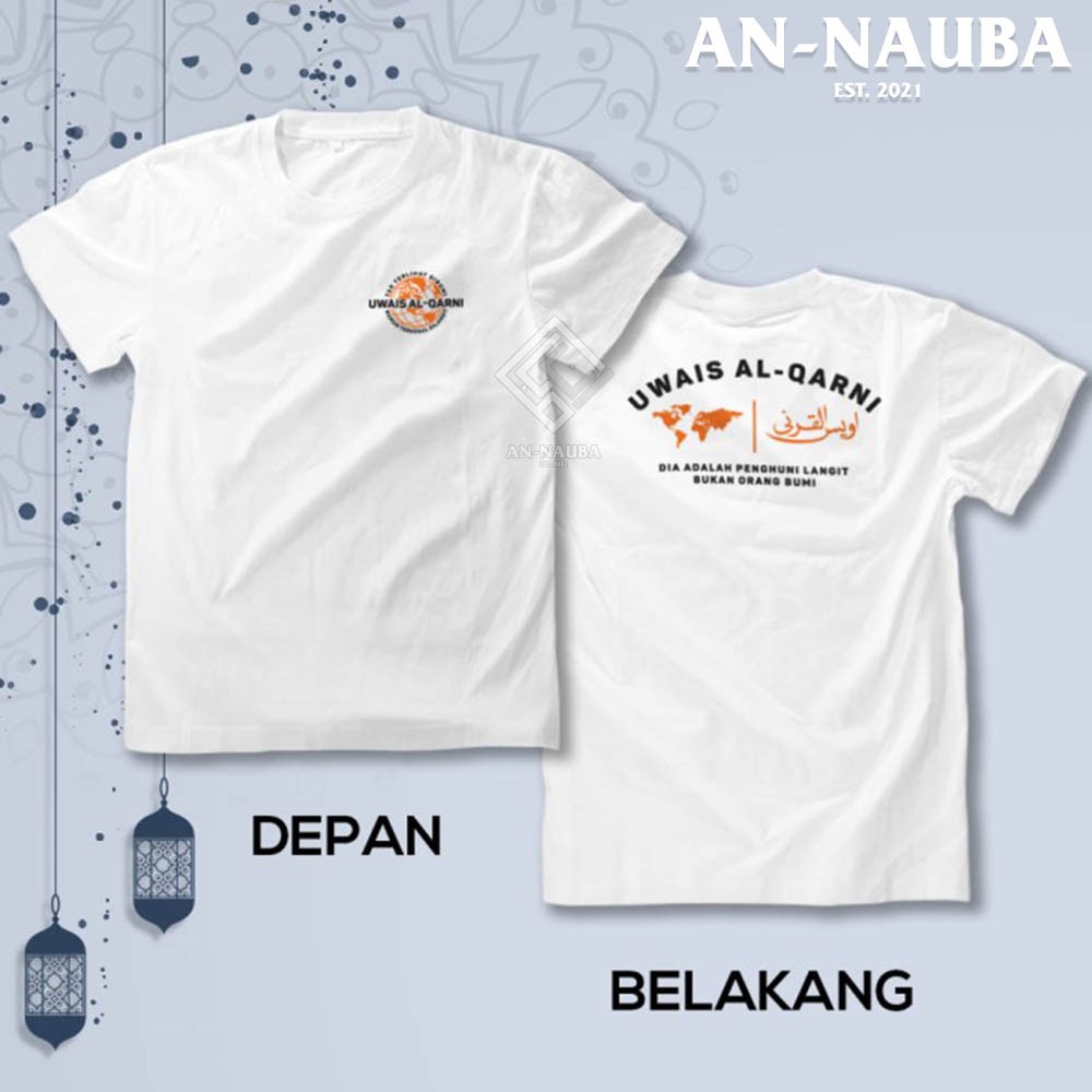 Kaos Dakwah Islami Sahabat Nabi / UWAIS AL QARNI TSHIRT / Baju Distro Santri Muslim Trendy [AN-6344]-5