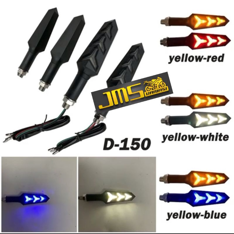 lampu sen lamborghini running senja biru putih merah plus sen kuning aerox vario125/150 crf wr155 KLX Vixion cb 150 CBR gsx w175 R15 ninja r/rr ninja 250