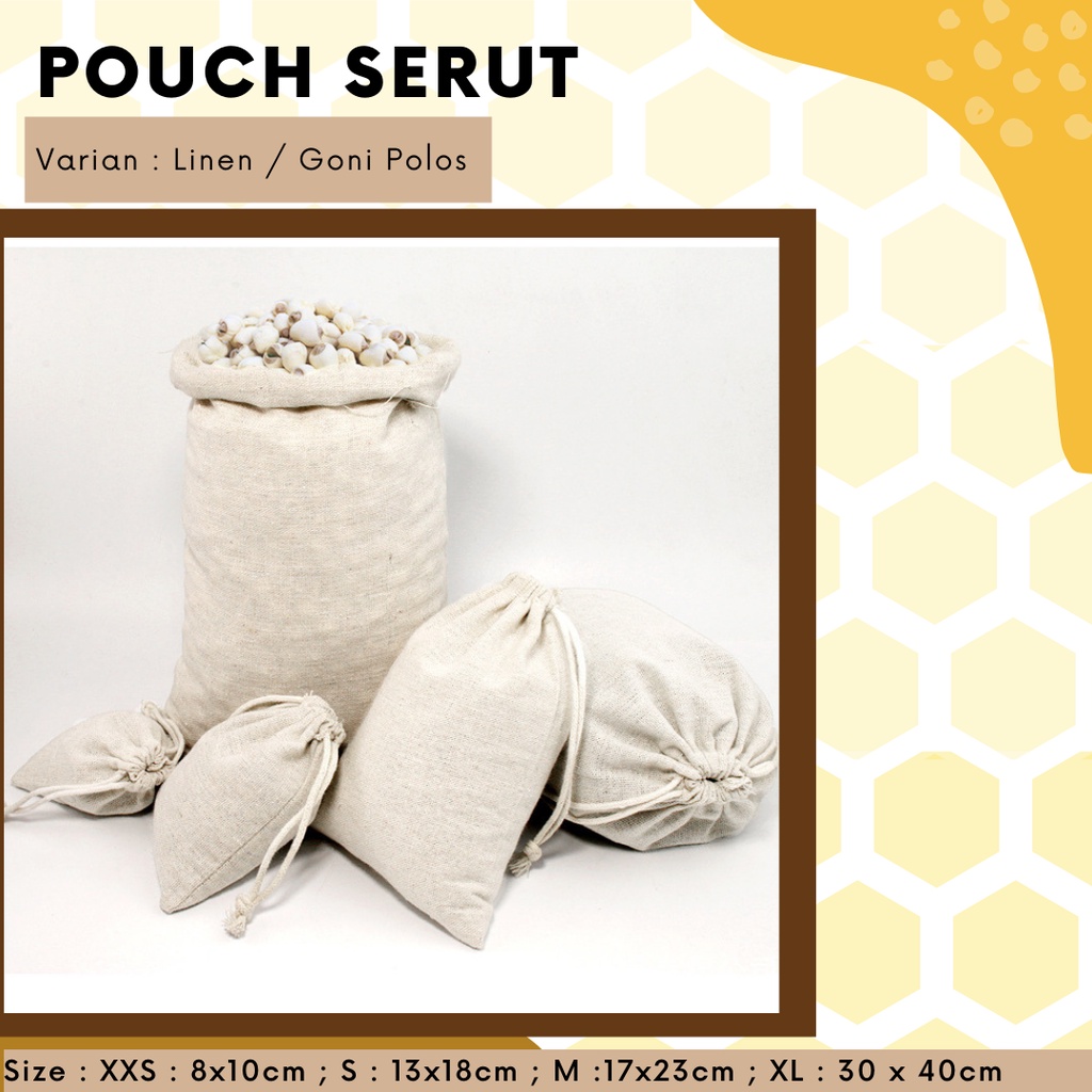 Pouch Serut Goni Polos / Serbaguna / Souvenir