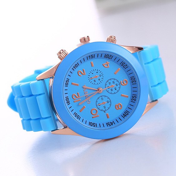 [COD✅] Jam tangan wanita fashion karet Geneva 259 Unisex watch rubber  harga grosir   S1146